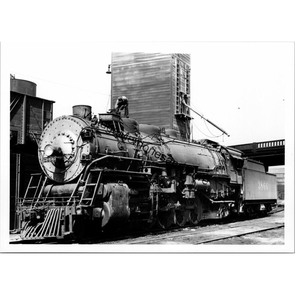 Vintage Atchison, Topeka & Santa Fe - ATFE Railway 3866 Steam‎ Locomotive T3-461